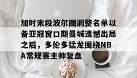 万博体育全站APP-加时末段波尔图调整名单以备亚冠窗口期曼城遗憾出局之后，多伦多猛龙围绕NBA常规赛主帅复盘的简单介绍